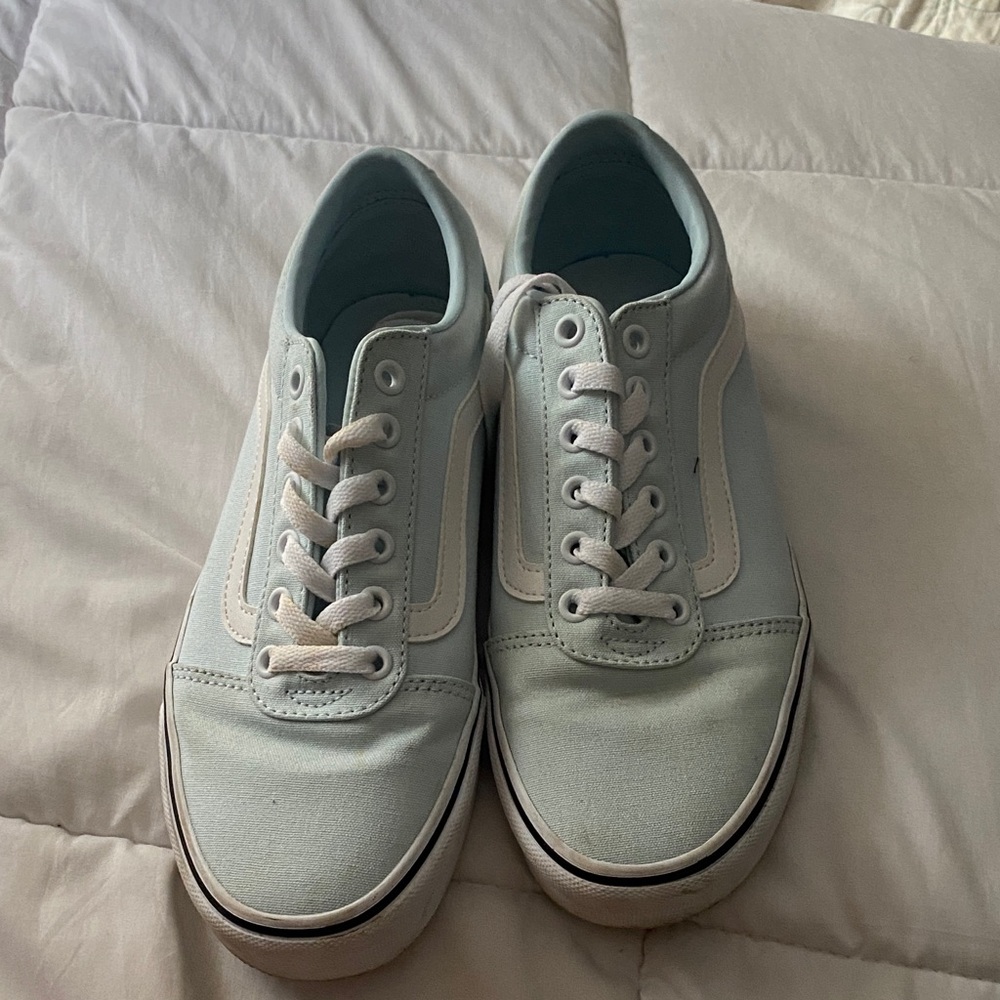 Vans Light Blue Canvas Sneakers